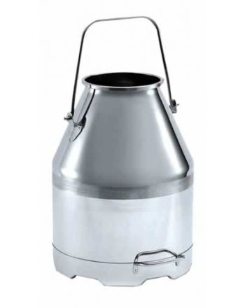 Melkemmer rvs, 30 ltr met hengsel